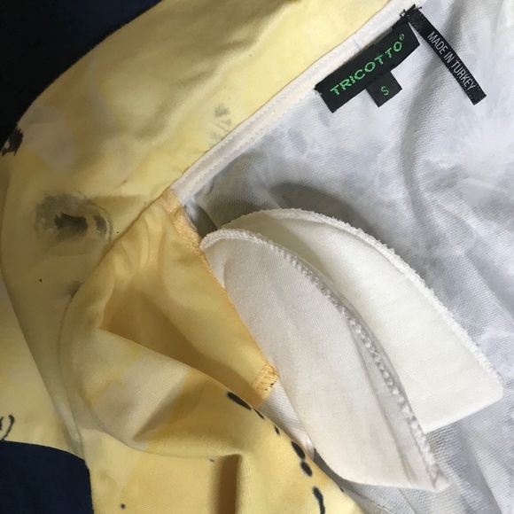 Tricotto Chic Yellow Artistic Print Floral Blazer - Picture 7 of 13